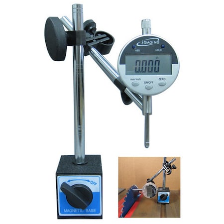 Igaging Digital Indicator w/Magnetic Base - 35-510 35-510